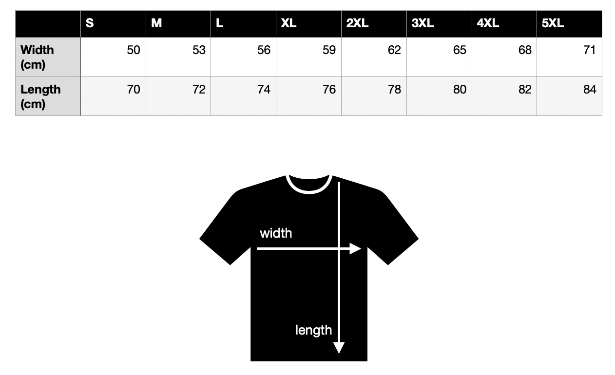 Kwe Everyday Tubular KNIT size chart